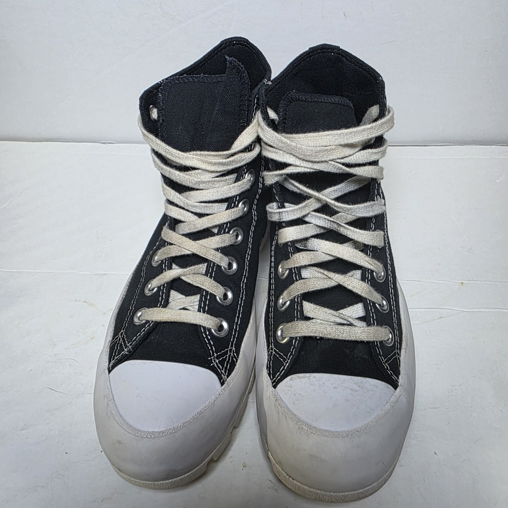 Converse Chuck Taylor All Star Lugged Hi Black Platform Sneakers Women's 8.5 - Picture 3 of 9